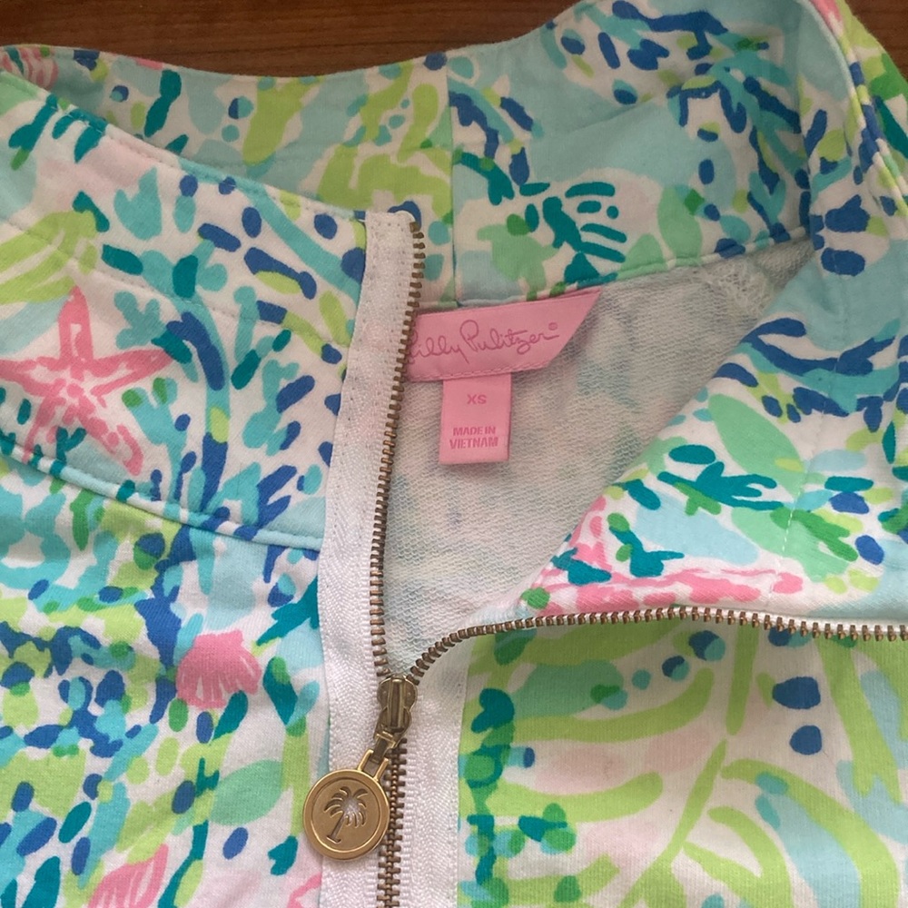 Lily Pulitzer quarter zip popover